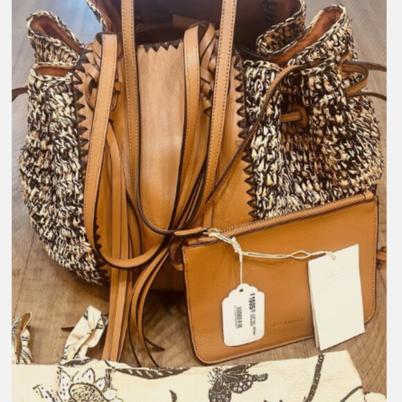 NWT Ulla Johnson Daphne Braided Drawstring Tote Bag - Picture 3 of 12